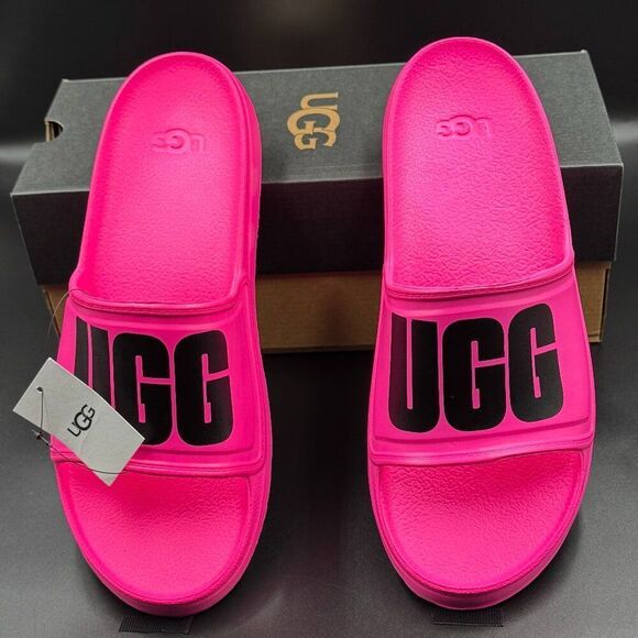 Ugg Men's Wilcox Logo Slides - Picture 1 of 7
